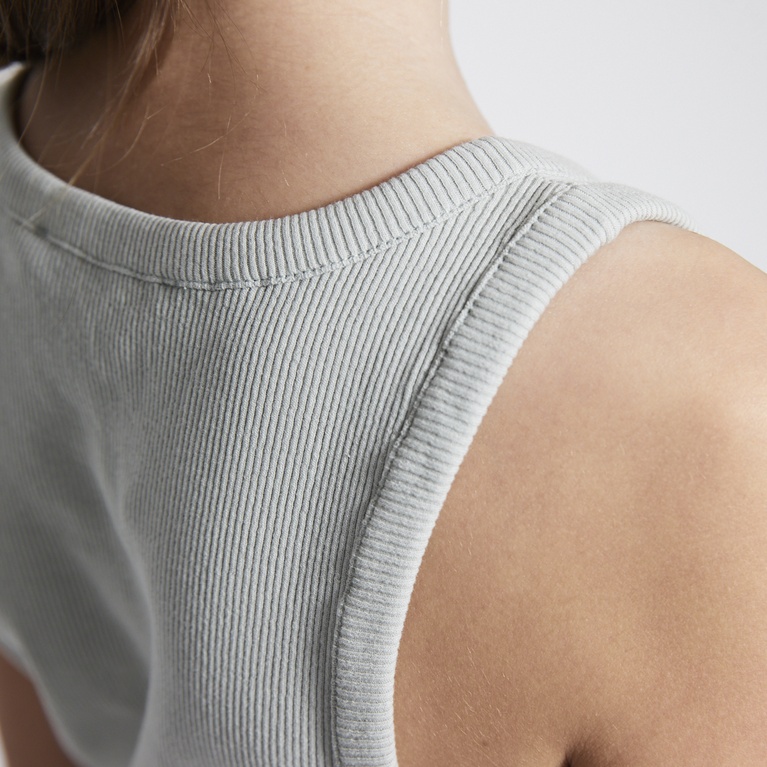 Ribbed tank top "Amalia" Light Green